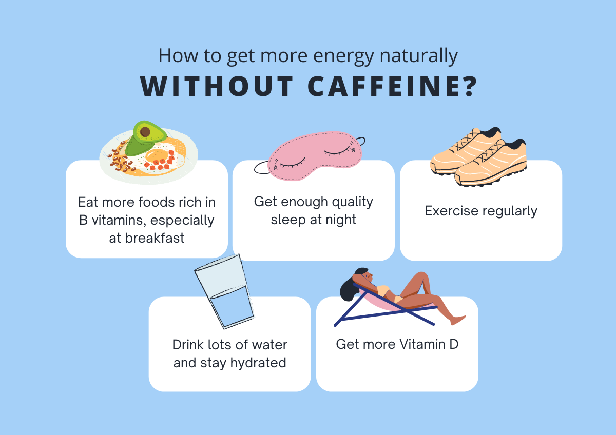 Comment obtenir plus d’énergie naturellement sans caféine