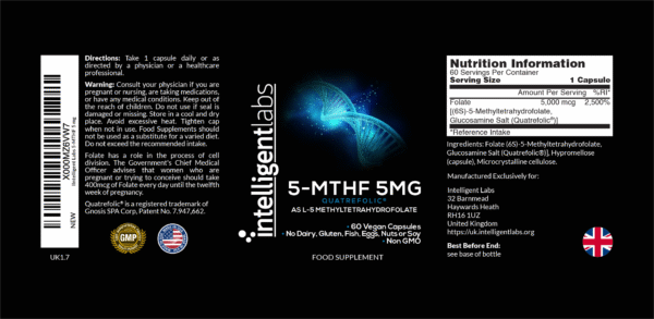 5mg 5-MTHF L-Methylfolate - Image 2
