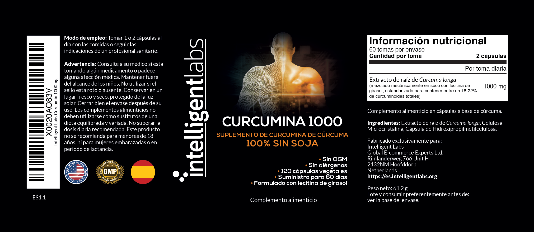 Curcumina 1000mg - Imagen 2