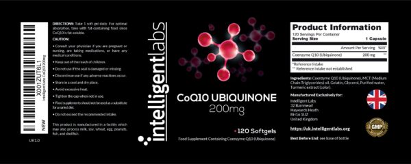 CoQ10 Ubiquinone 200mg - Image 2