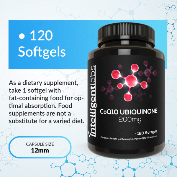CoQ10 Ubiquinone 200mg - Image 4