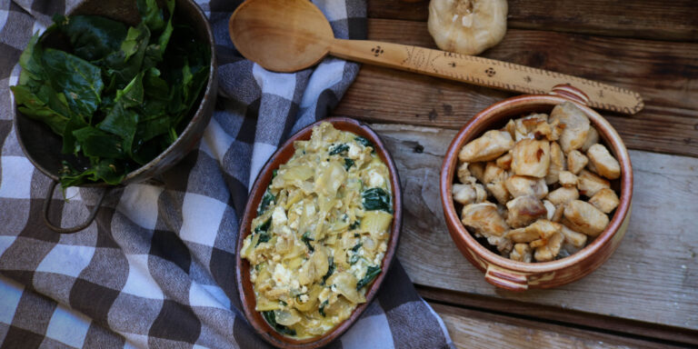 Chicken and Keto Spinach Artichoke Dip