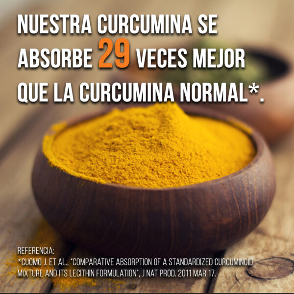 Fitosoma de Curcumina Meriva 1000mg - Imagen 6
