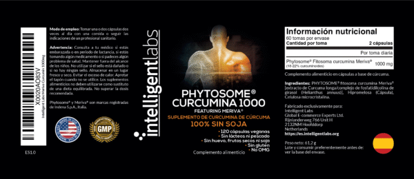 Fitosoma de Curcumina Meriva 1000mg - Imagen 2
