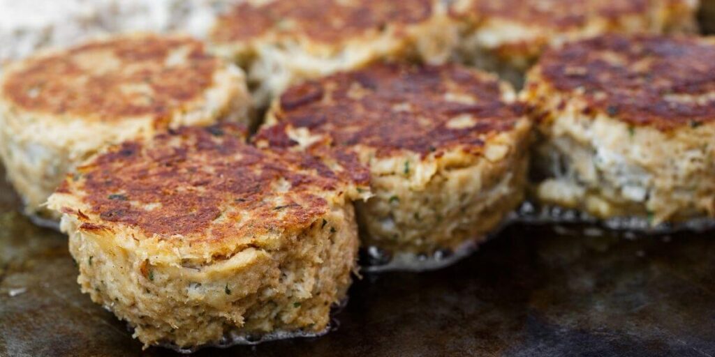 crab cake à l'hydne hérisson