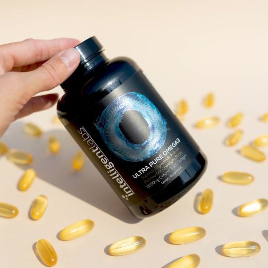 botella de omega-3 de intelligent labs