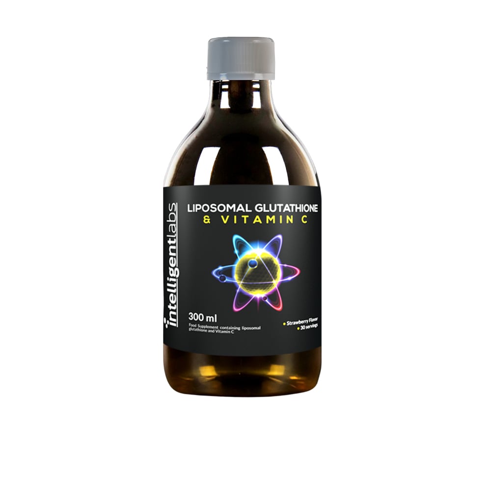 glutation liposomal + vitamina c de intelligent labs